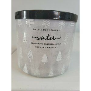 Bath And Body Works Winter Christmas Essential Oils Candle NEW Ivory 3 wick New